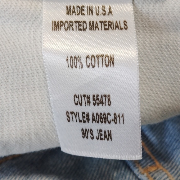 AGOLDE 90's Mid Rise Loose Fit in Fall Out Denim Jeans Size 28 - Picture 5 of 5